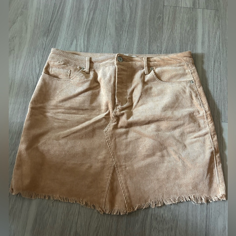 Love Tree Tan Mini Skirt